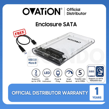 OVATION 2139U3 HDD Enclosure SSD HDD Casing HDD Casing SSD Internal 2.5" USB 3.0 Casing SATA Compatible Enclosure Case Orico