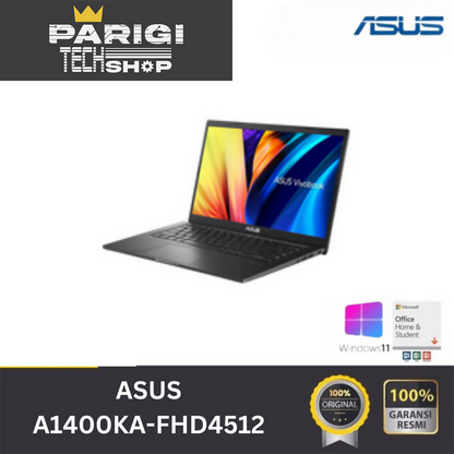 LAPTOP ASUS VIVOBOOK 14 A1400KA-FHD4512 | BLACK COLOR