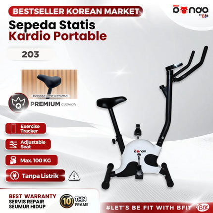 Sepeda Statis REDPANDA 203B Exercise Bike Sepeda Olahraga Cardio Portable Alat Fitness Gym