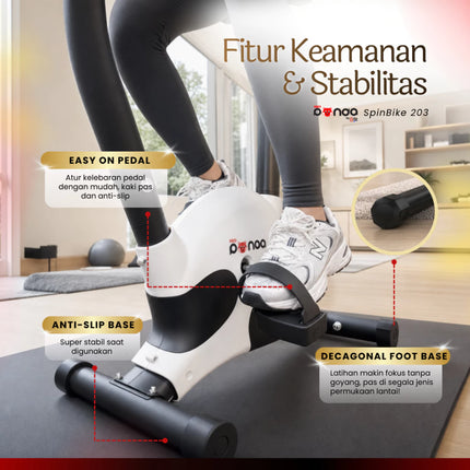 Sepeda Statis REDPANDA 203B Exercise Bike Sepeda Olahraga Cardio Portable Alat Fitness Gym