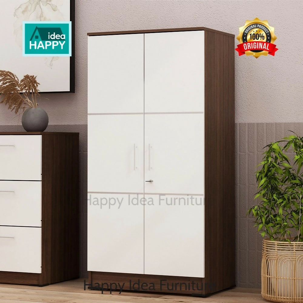 Lemari Pakaian Murah 2 Pintu Full Rak Lemari Anak Baby Locker Pira Metropolis - Alba BLS 60