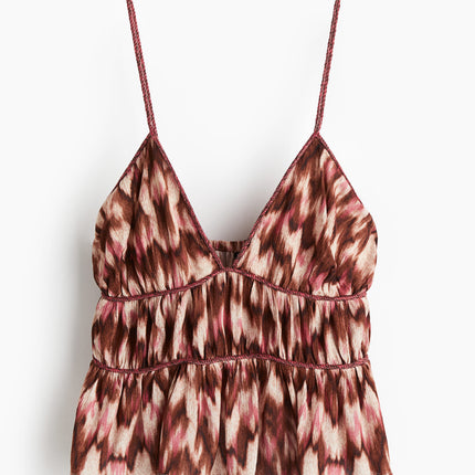 H&M Wanita Atasan Strappy dengan Detail Anyaman