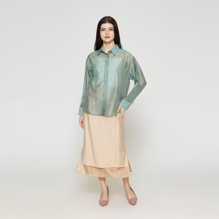 ZES Basic Lyocell Kemeja Oversize Wanita MELWT005 122383494