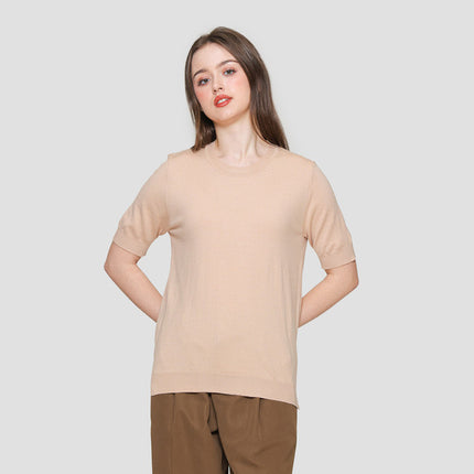 Connexion Basic Rajut Kaos Lengan Pendek Wanita 121903503