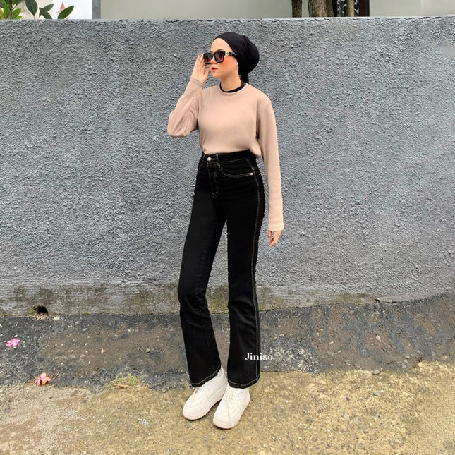 JINISO Celana Jeans Highwaist