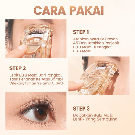 FOCALLURE Eyelash Curler Super Curled Eyelashes Portable Easy to use