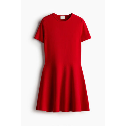 H&M Wanita Flared-Skirt Dress