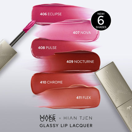 MAKE OVER Glassy Lip Lacquer X Hian Tjen