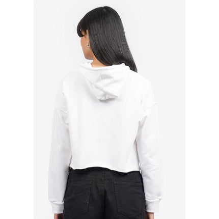 COLORBOX Graohic Crop Hoodie Jacket Off White