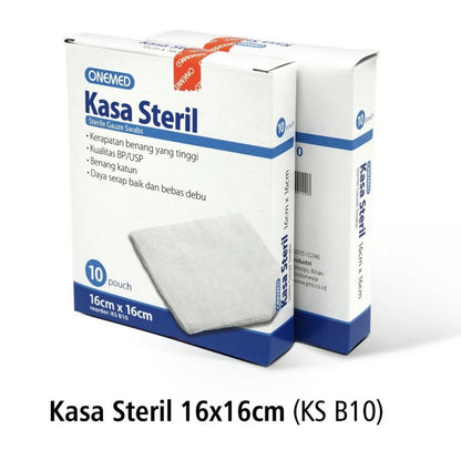 ￼Kasa Steril 16x16cm OneMed box isi 10pouch X100