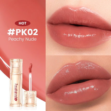 FOCALLURE Lip Tint Super Glazed Shine 16H Moisturizing Lightweight Lip Glossy