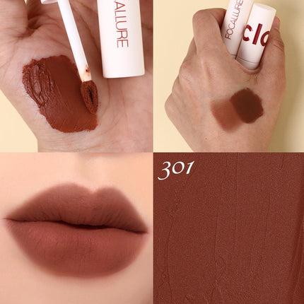FOCALLURE Lipstik Cream Velvet-Mist Matte Lip Clay #JasmineMeetsRose Kosmetik Bibir