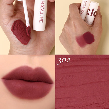 FOCALLURE Lipstik Cream Velvet-Mist Matte Lip Clay #JasmineMeetsRose Kosmetik Bibir