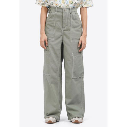 COLORBOX Loose Cargo Denim Pants Green