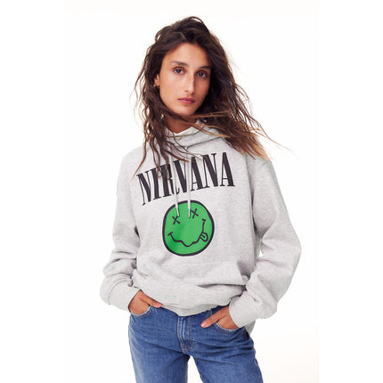 H&M Wanita Motif-front hoodie