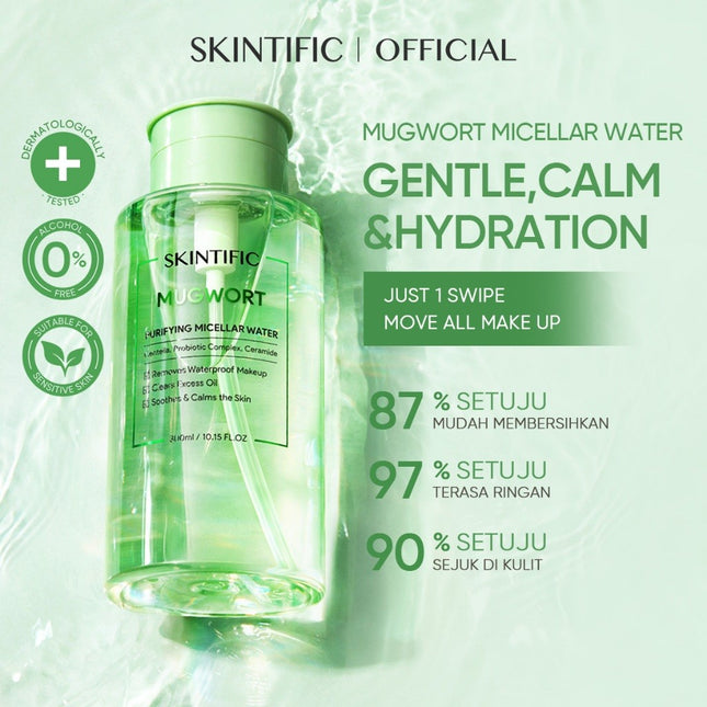 SKINTIFIC - Mugwort Calm Down Micellar Water 75ml