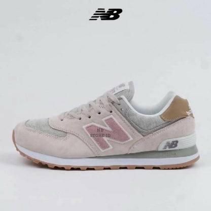 ￼Sepatu New B4lance 574 - Beige Pink