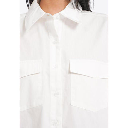 COLORBOX Oversized Sleeveless Shirt Off White