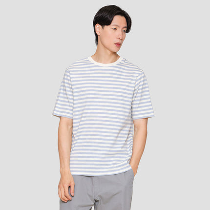 Suko Oversized Striped Tee Print Kaos Lengan Pendek Pria 120790664