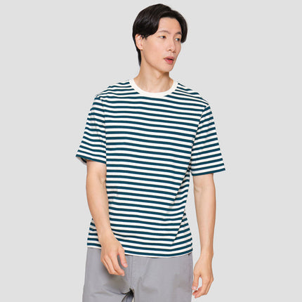 Suko Oversized Striped Tee Print Kaos Lengan Pendek Pria 120790664