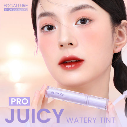 FOCALLURE Pro-Juicy Watery Lip Tint Glossy Plump High Pigment Lipstick
