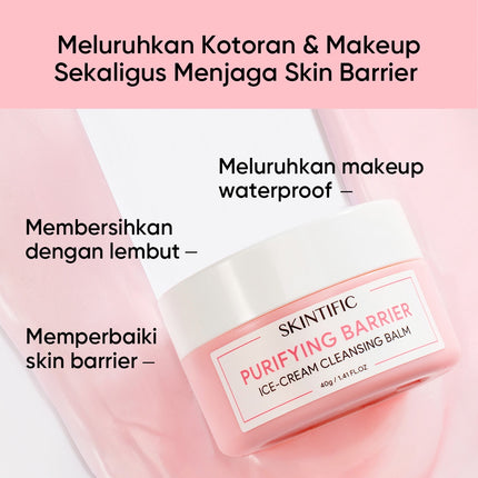 SKINTIFIC - Purifying Barrier Ice Cream Cleansing Balm 40g