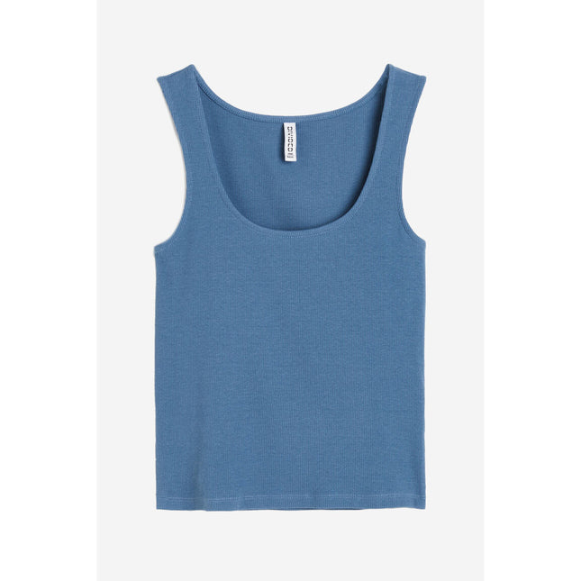 H&M Wanita Ribbed vest top 1214111_1