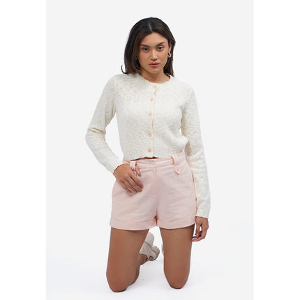 COLORBOX Rolled Up Short Pants Lt. Pink