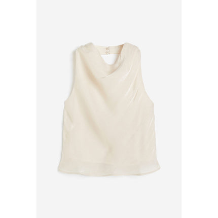 H&M Wanita Satin halterneck top 1203195_1