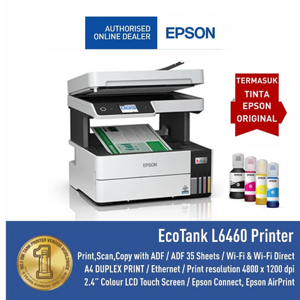 Printer Epson L6460 L 6460 L-6460 All in One ADF WIFI PIGMENT DUPLEX