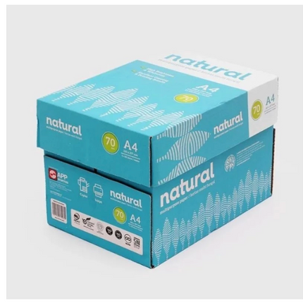 Kertas HVS A4 70 75 gsm PER-KARTON (1 KARTON / DUS isi 5 RIM) - SIDU Paperone PP Lite Bmo Aone Maxi Brite Natural Kertas Fotocopy A4 1