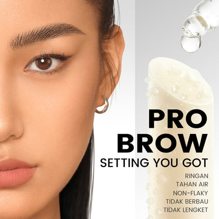 FOCALLURE Setting Eyebrow Wax Browcara Lasting 2-in-1 Built-in Brush #Pro-set