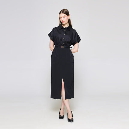 ZES Slit With Belt Rok Midi Wanita Melwb007 121836827