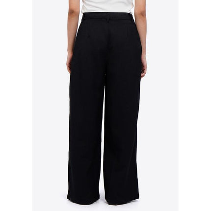 COLORBOX Textured Wide Leg Pants Black