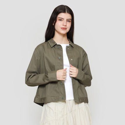 Suko Twill Collar Jaket Wanita 121784795