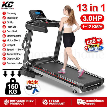 Ultra Tenang Treadmill Listrik 2.0HP Treadmill Elektrik Cerdas Treadmill Rumah