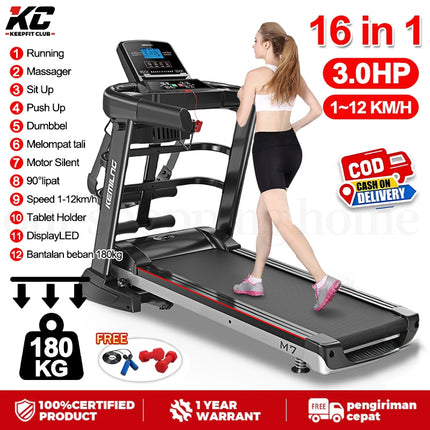 Ultra Tenang Treadmill Listrik 2.0HP Treadmill Elektrik Cerdas Treadmill Rumah