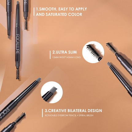 FOCALLURE Waterproof Long-Lasting Eyebrow Pencil - 3 Colours Pensil alis