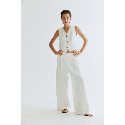 H&M Wanita Wide tailored trousers