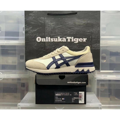 ￼Sepatu 0nitsuka Tiger California 78 Ex Cream Navy