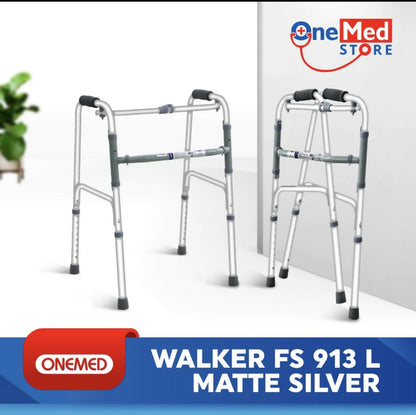 ￼Alat Bantu Jalan Walker Matte Silver FS 913 L OneMed